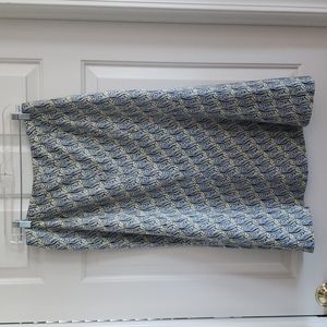 Talbots silk blend midi skirt